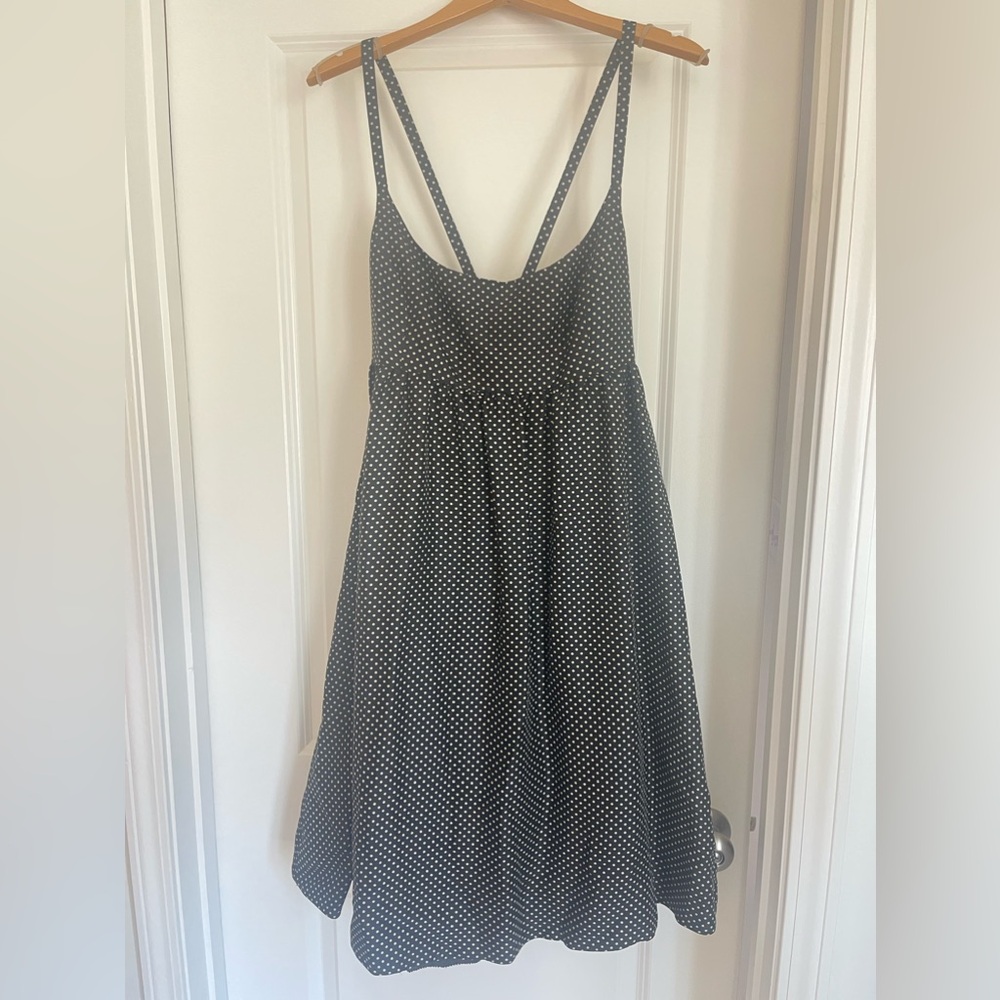 J Crew silk polka dot dress